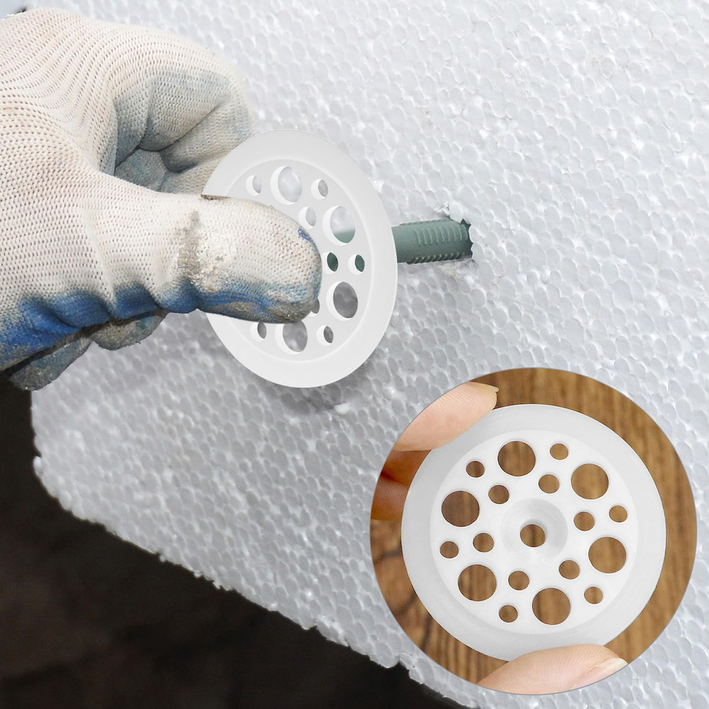 500 Pcs Plastic Washers, 45Mm Load Spreading Washers for Fixing and Supporting R