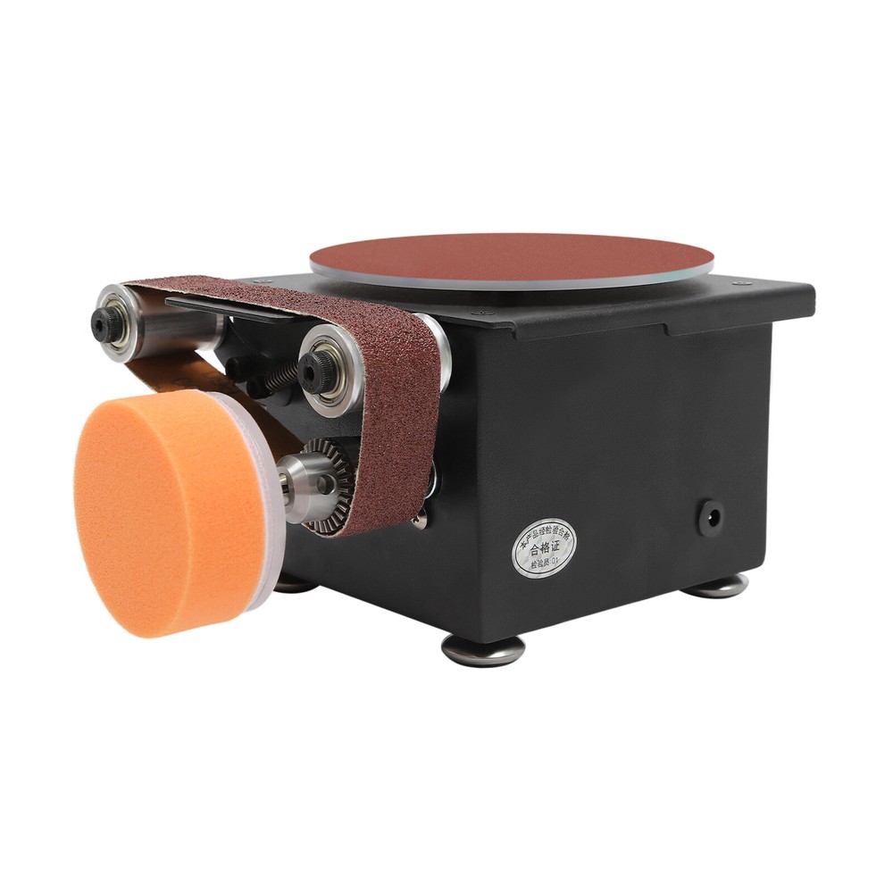 6inch Mini Belt Disc Sander Edge Sharpener Electric Bench Polisher Tools Kit