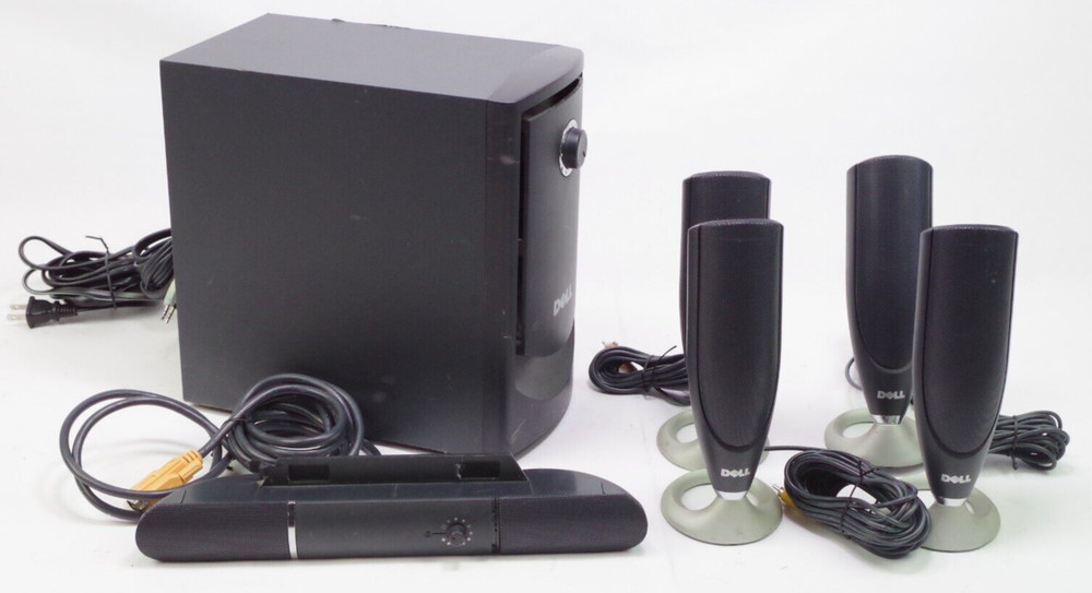 Dell MMS 5650 Computer Desktop Speakers Read Description Working Minor Issue