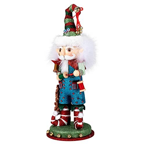 15-Inch Hollywood Elf with Teddy Bear Nutcracker