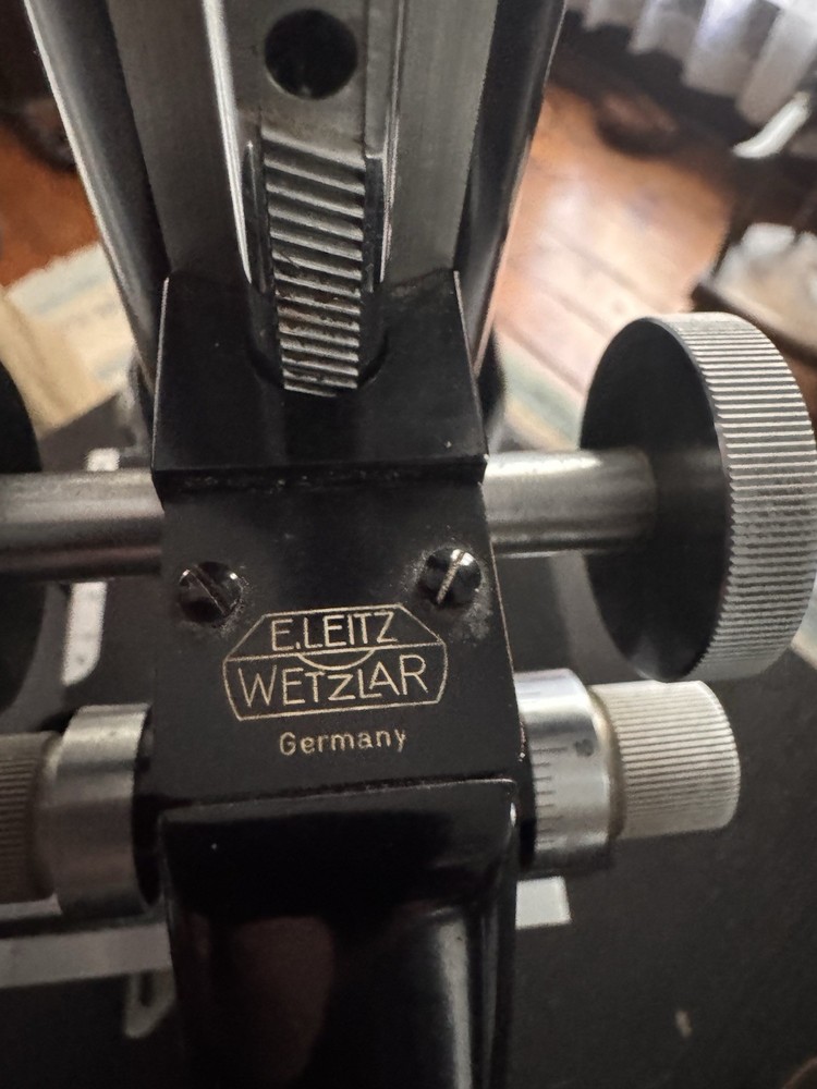 Vintage E Leitz Wetzlar Germany Microscope #427724 See Pics