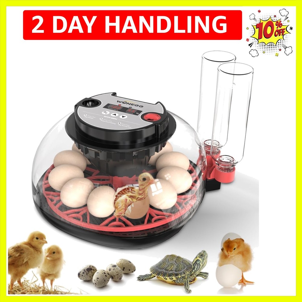 12 Automatic Egg Incubators for Hatching Eggs Whith Smart Temperature Control...