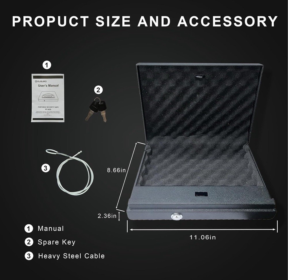 Gun Safe with Digital Keypad Lock