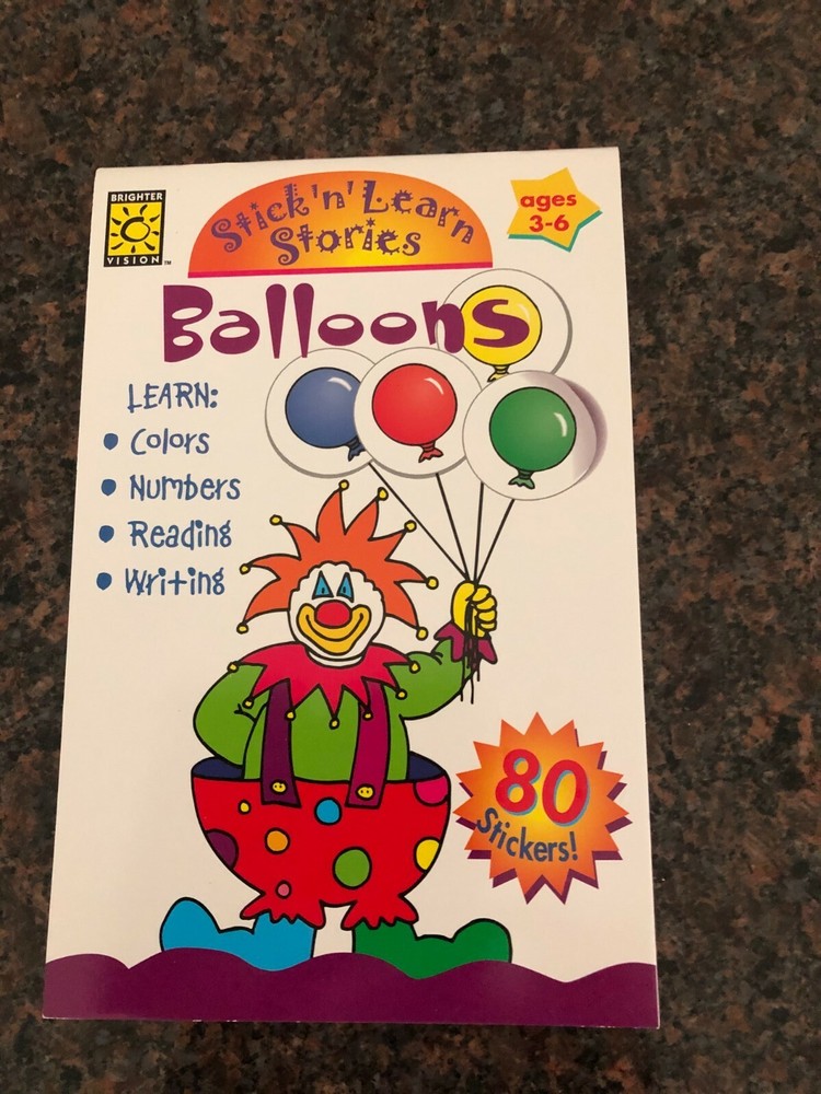 Balloons (Stick'N'Learn Stories) - Fun & Educational