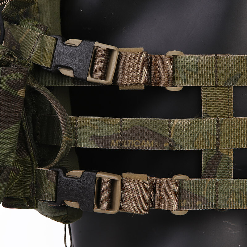 Tactical MOLLE Strap w/ Quick Release Buckle Adapter Kit Connect Chest Rig/Vest