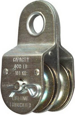 National Hardware N199-810 No-Rust Fixed Eye Double Pulley, 1-1/2 In. - Quantity