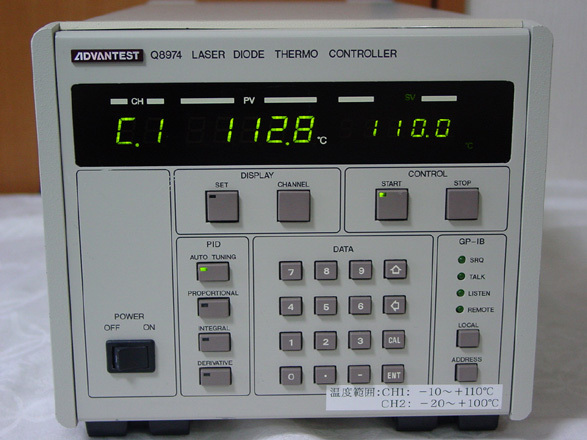 ADVANTEST Q8974 2ch 9V 4A Laser Diode Thermo Controller