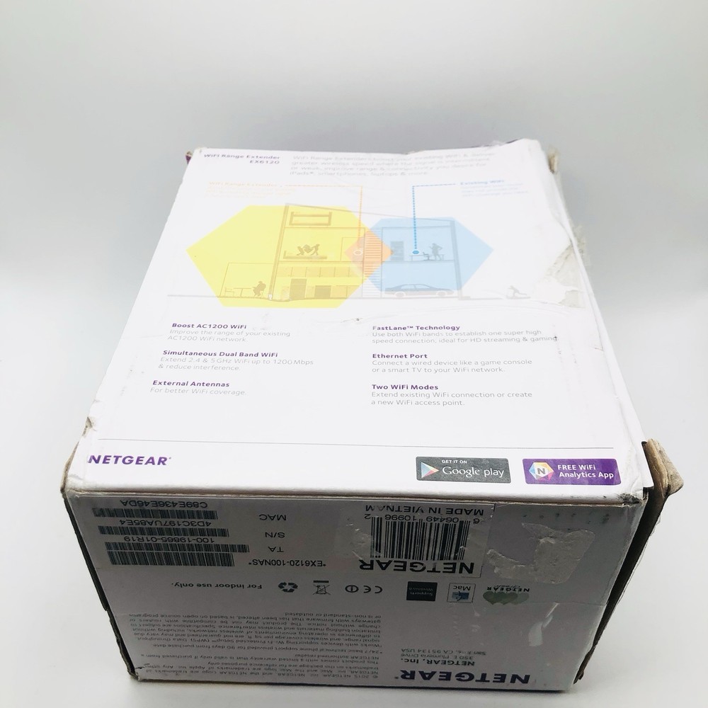 NETGEAR EX6120100NAS Wi-Fi Range Extender