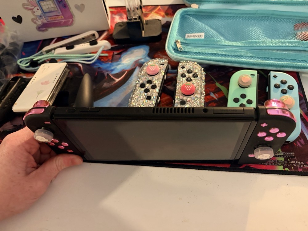 Nintendo Switch OLED Console Bundle with Dock, Joy-Cons, Carrying Case