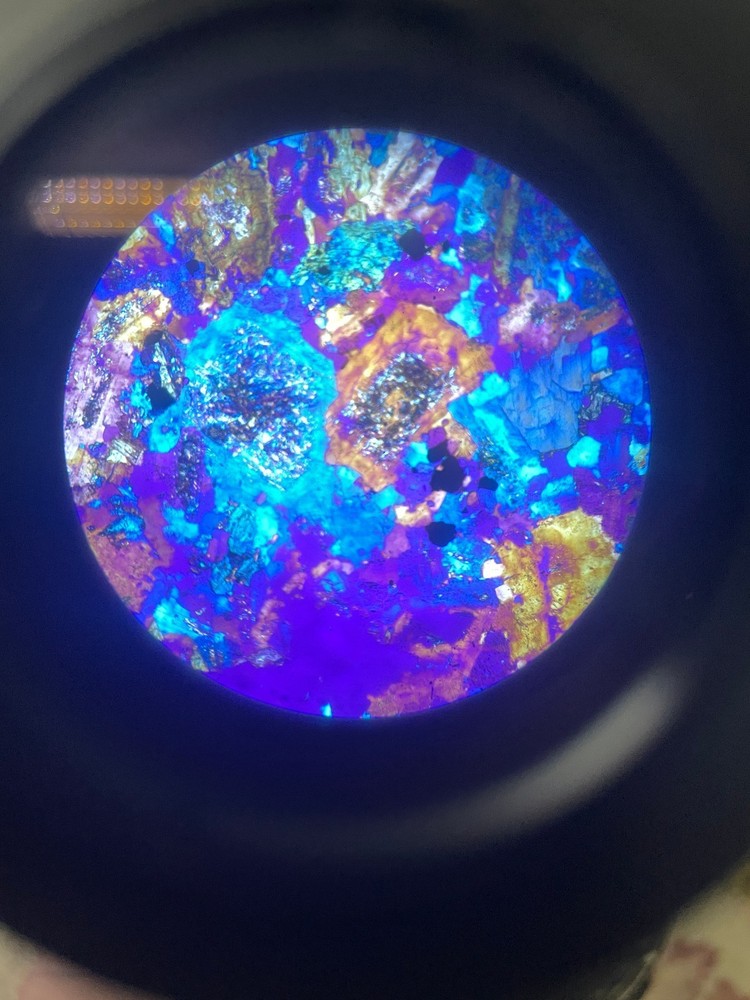 Polarized microscope mineral rock slicing Eight slides flake
