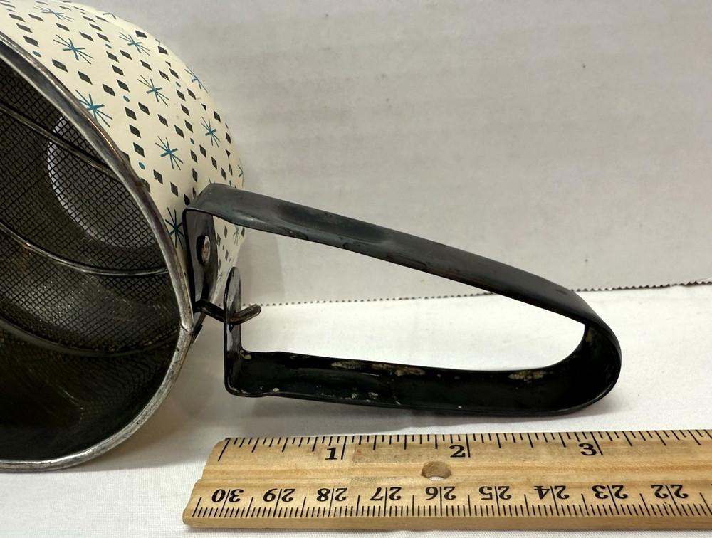 Vintage MCM Androck USA Flour Sifter Primitive Kitchen Tools Gadgets