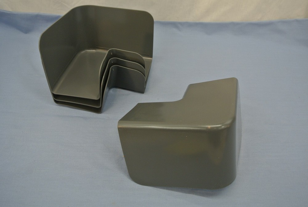 SET OF 4 SELECT COMFORT CORNER LOCK SYSTEM PLASTIC GRAY