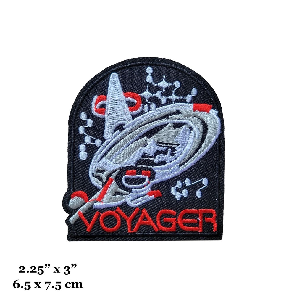 Star Trek Voyager Ship Logo Embroidered Iron On Patch