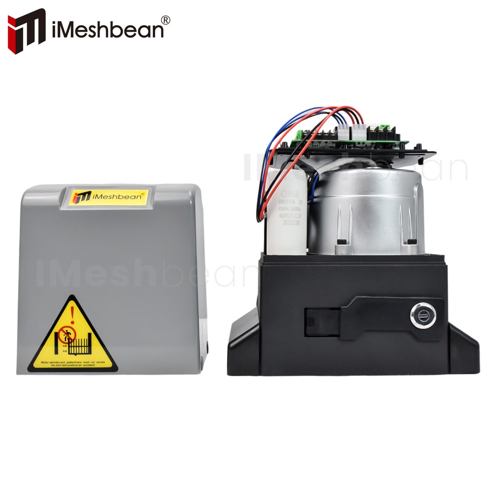 2000-5000LB Automatic Sliding Gate Opener Rack Driven w/2 Remotes &Complete Kit