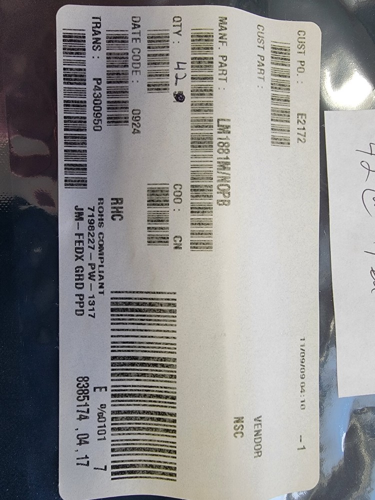 LM1881M ic video sync separator 8 soic