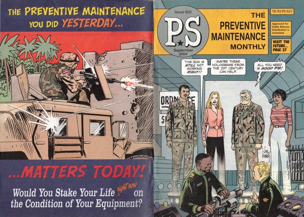 PS: PREVENTIVE MAINTENANCE MONTHLY~ 2004~ 9 Issues~ Joe Kubert Artwork~ MINT
