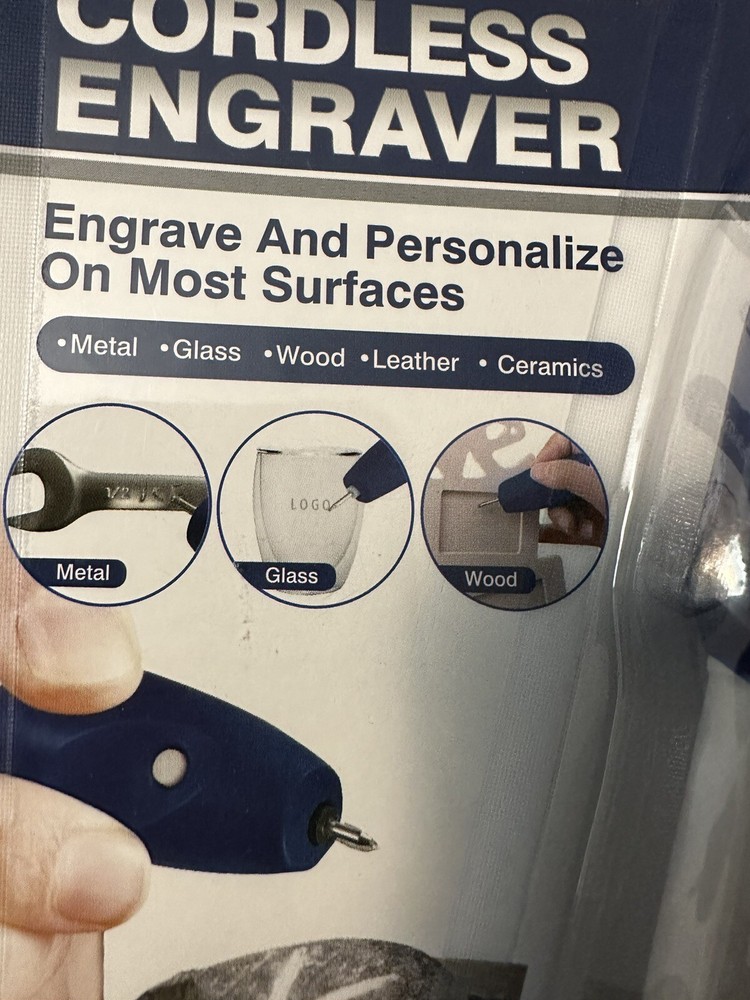 Cordless Engraver Pen with Replacement Tip - NEW