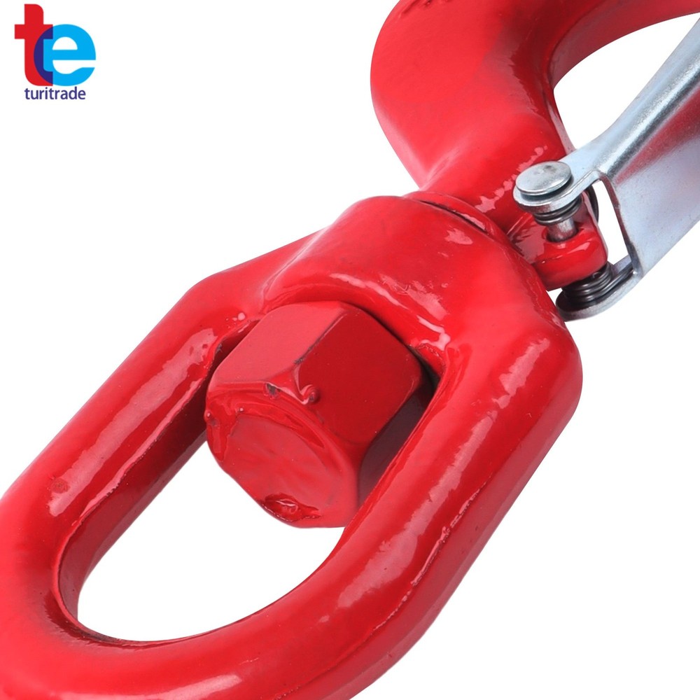 3 Ton 5/8" Locking Swivel Hook Grade 80 Lifting Hook Rigging with Latch