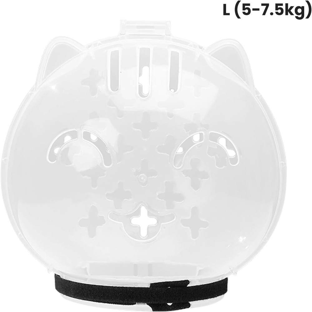 Cat Muzzle Grooming Breathable Cat Muzzle Helmet Adjustable Hood Anti Bite