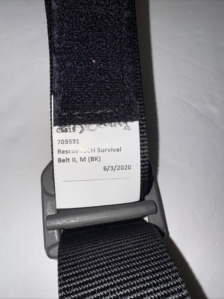 Rescue TECH Survival Belt II, Black, Medium (32"-42")