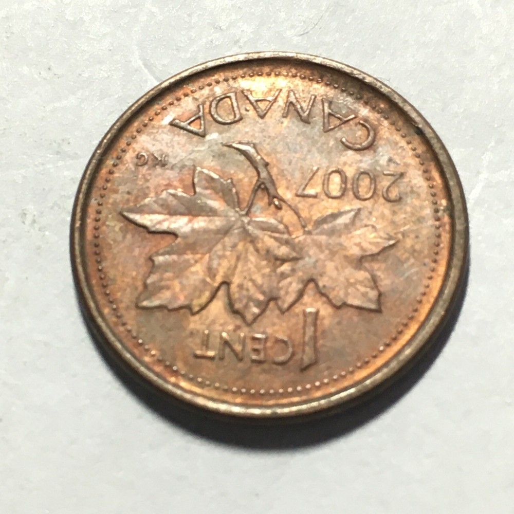 2007 CANADA ONE CENT COIN .