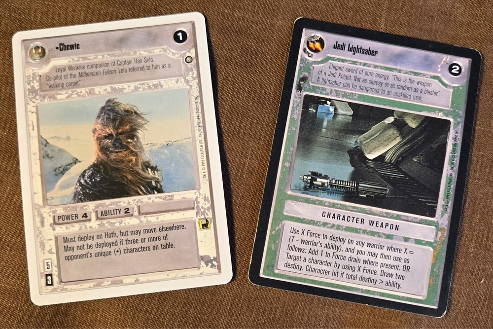 Star Wars CCG Introductory 2-Player Game Premiere Set Used Decipher 1995