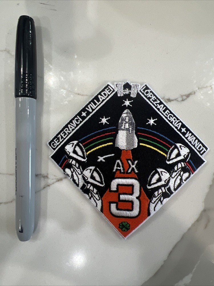 SpaceX Employee Patch - AX 3 Dragon Flight