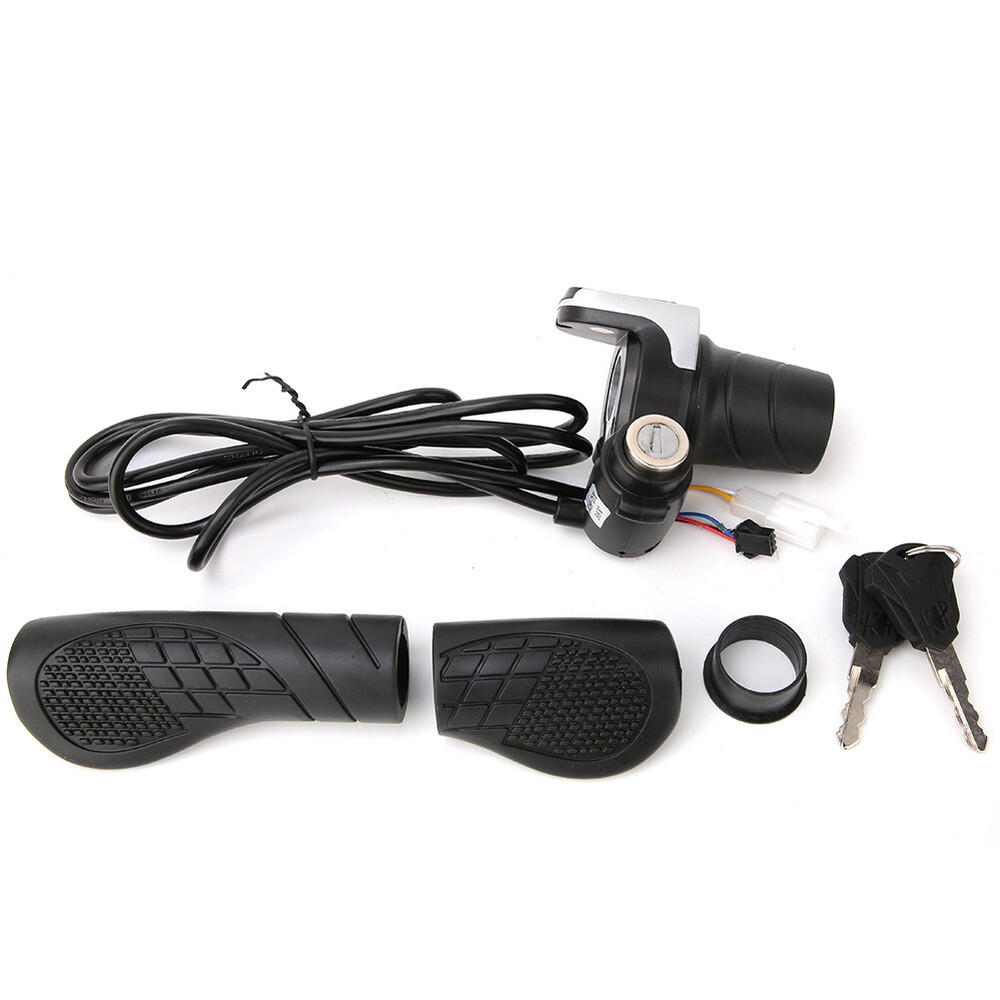 36V Scooter E- Handlebar Grip Throttle W/LCD Display Key Lock