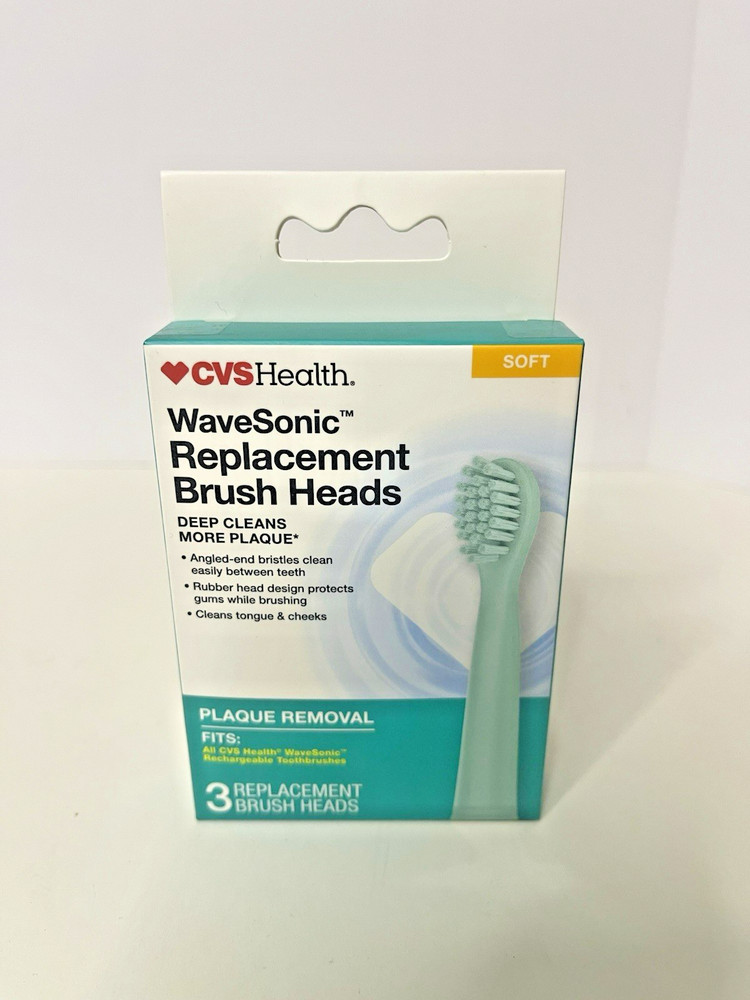 WaveSonic 3 Replacement Brush Heads CVS - 2 Boxes New Sealed