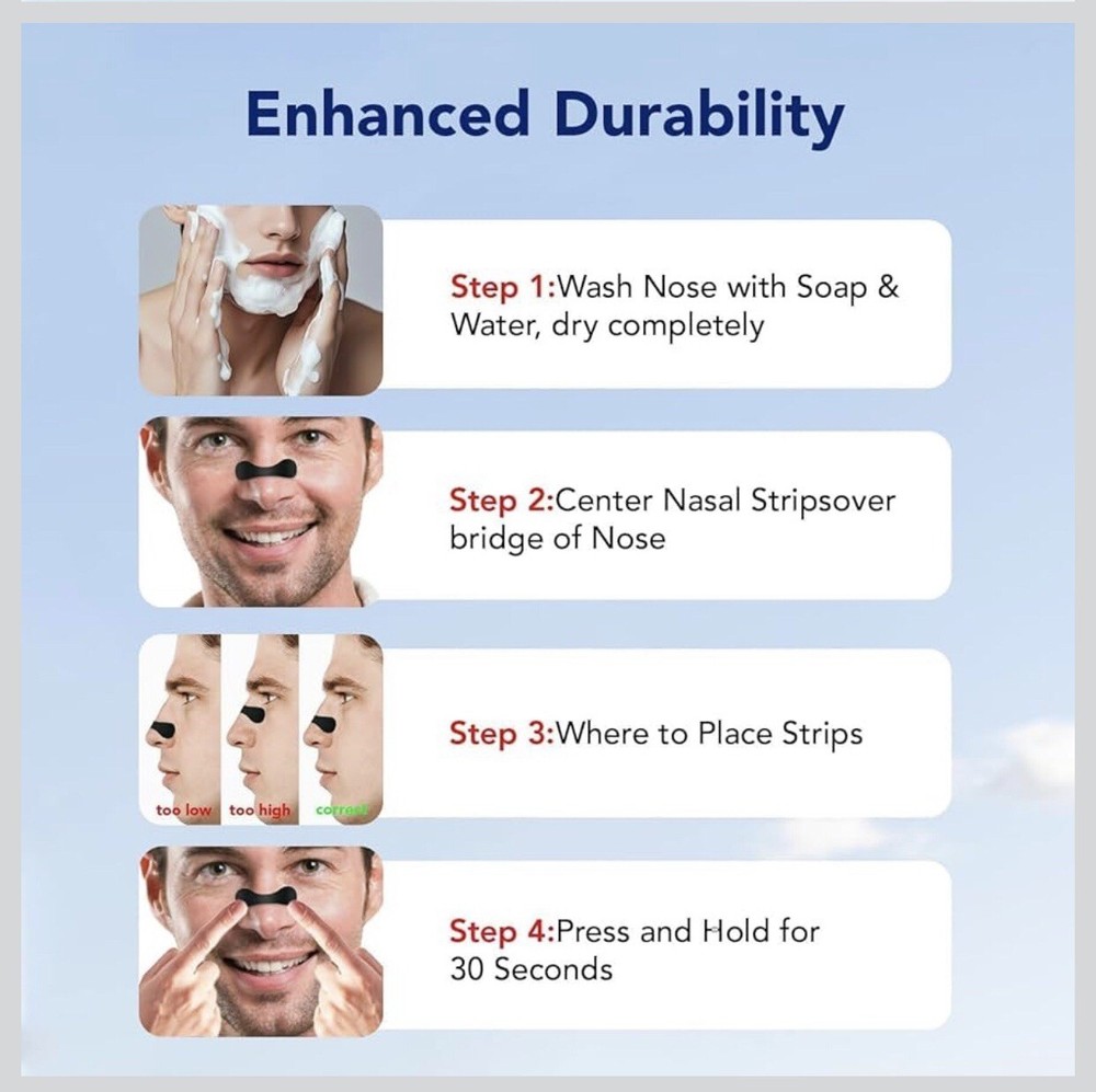 60 PCs Nose Strip For Snoring