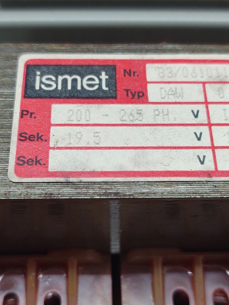 🔥ISMET 0.370 kVA Transformer 200-265 Primary Voltage Pulled from a BOY MACHINE