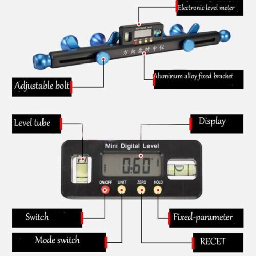 Adjustable Car Steering Wheel Alignment Tool Leveling Bracket Wheel Aligner