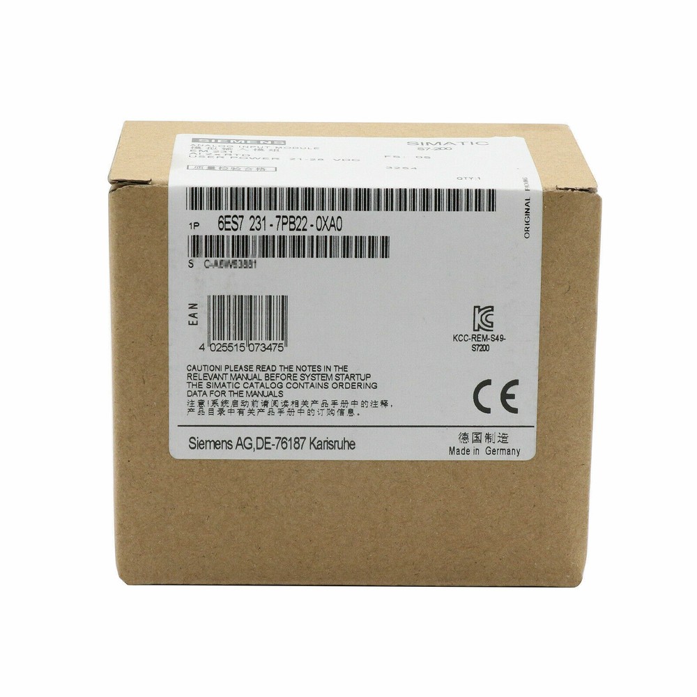 6ES7 231-7PB22-0XA0 NEW SIEMENS 6ES7231-7PB22-0XA0 S7-200 Analog Input Module