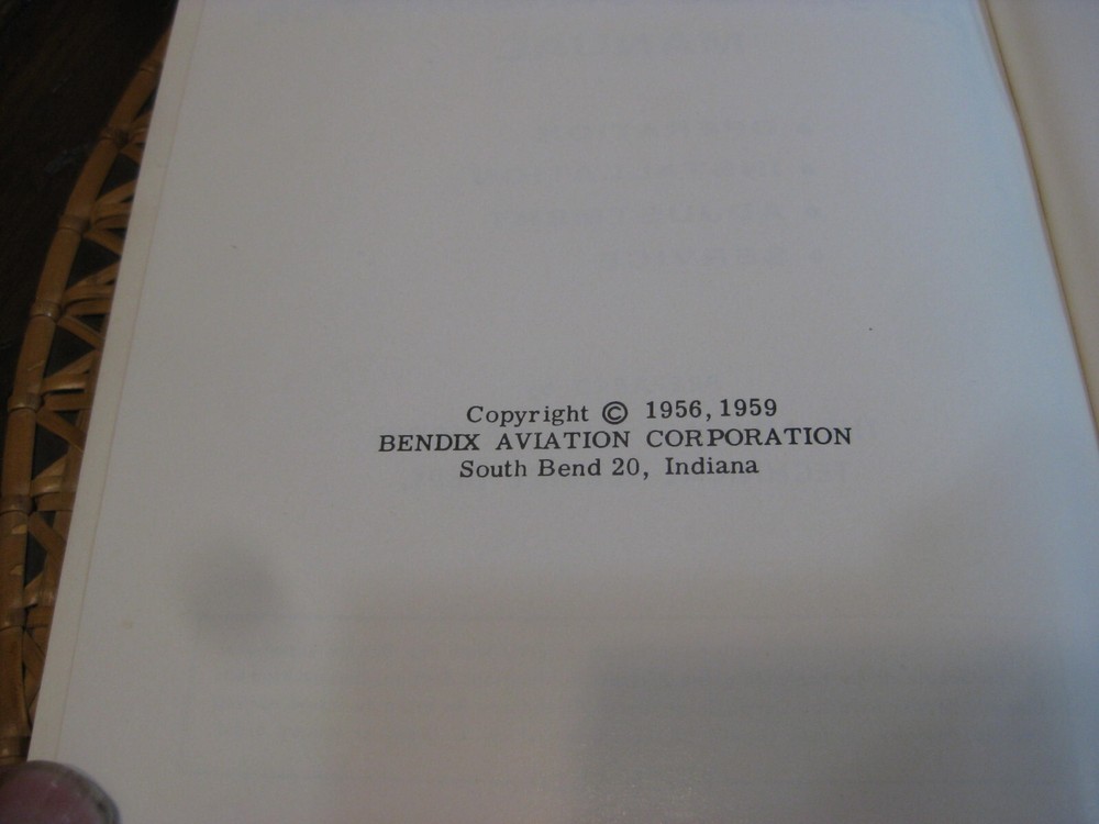 1959 Bendix PS Series Carburetor Manual Operation, Installation, Adjustment,
