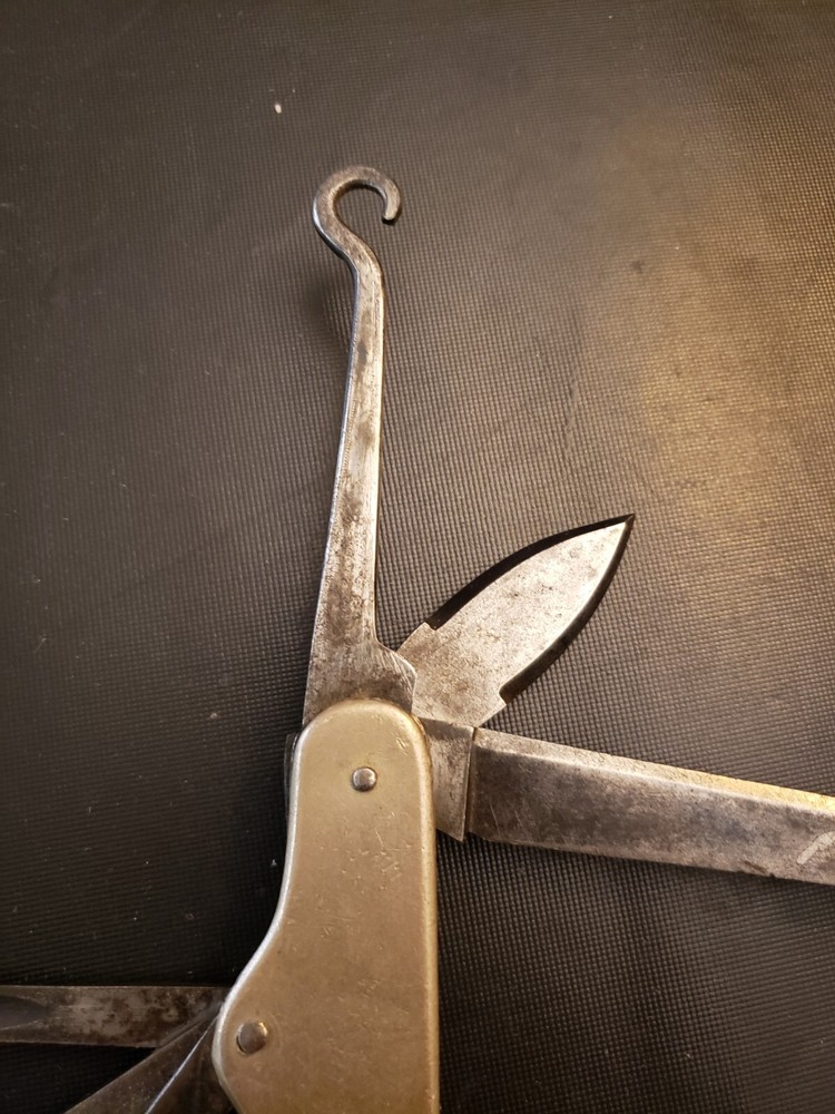 ANTIQUE J H PONTIFEX MULTI TOOL FOLDING KNIFE 6 BLADE