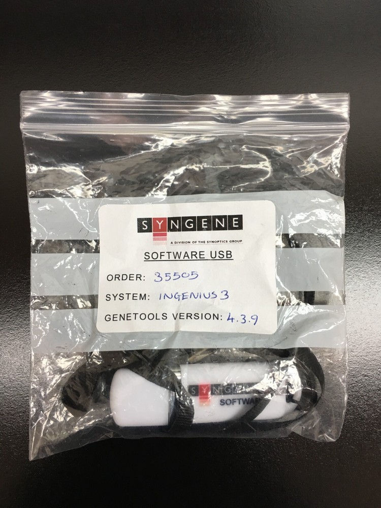 SYNGENE System Ingenius 3 Version 4.3.9 Software USB
