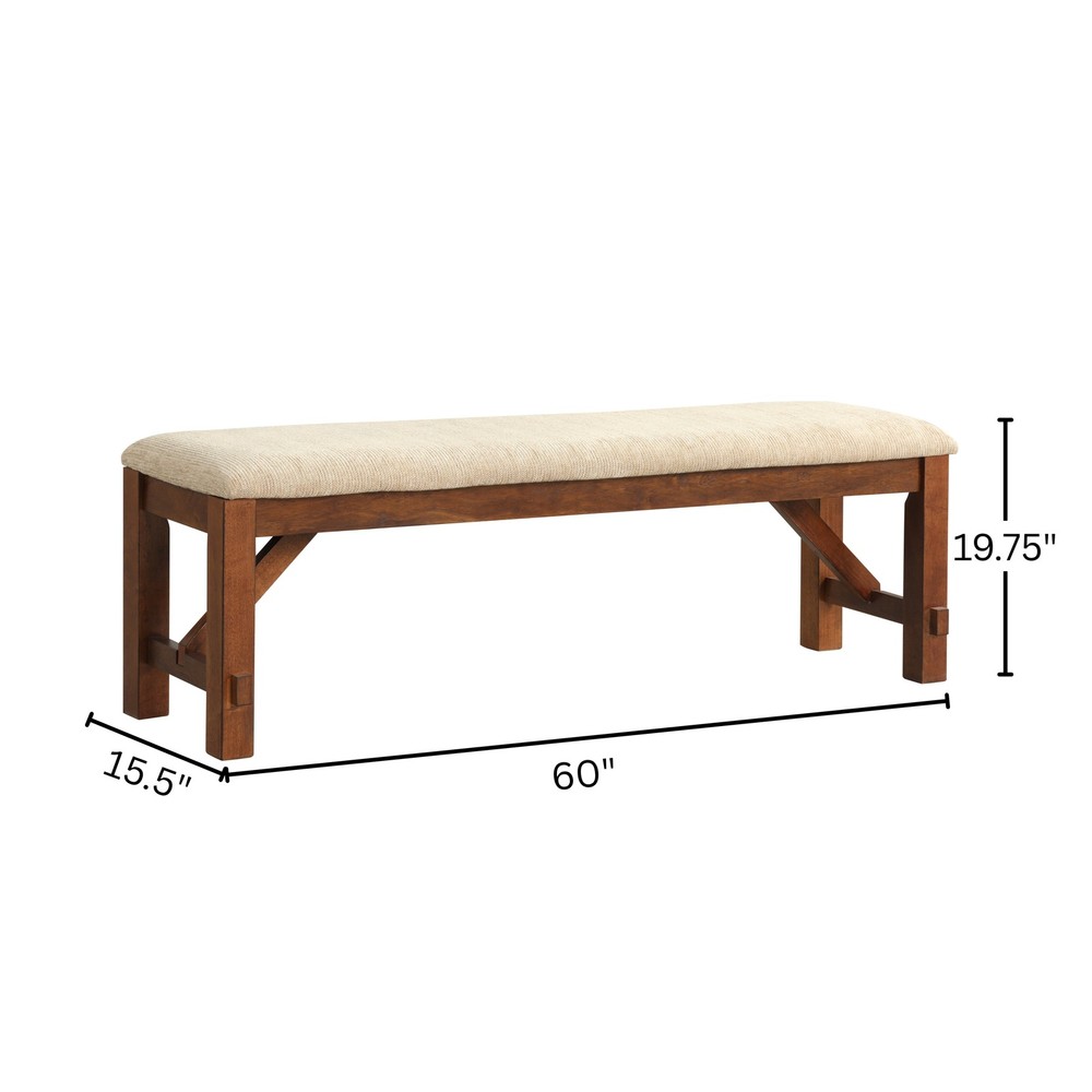 Karven Solid Wood Dining Bench