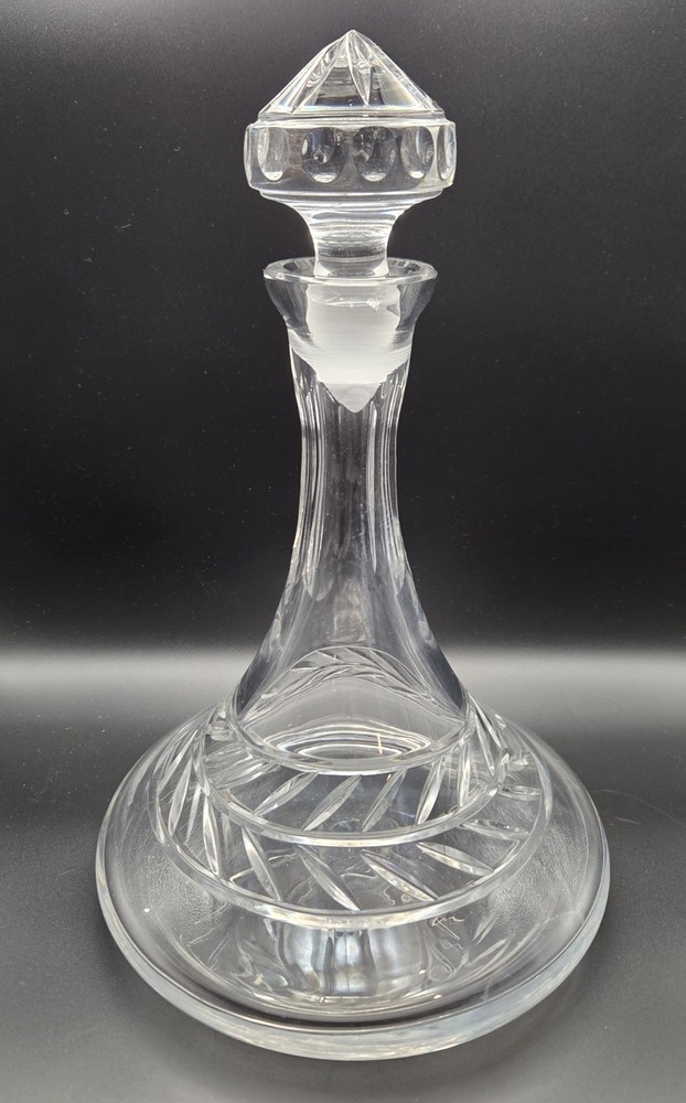 Goebel Crystal Laurel Pattern Ship's Decanter
