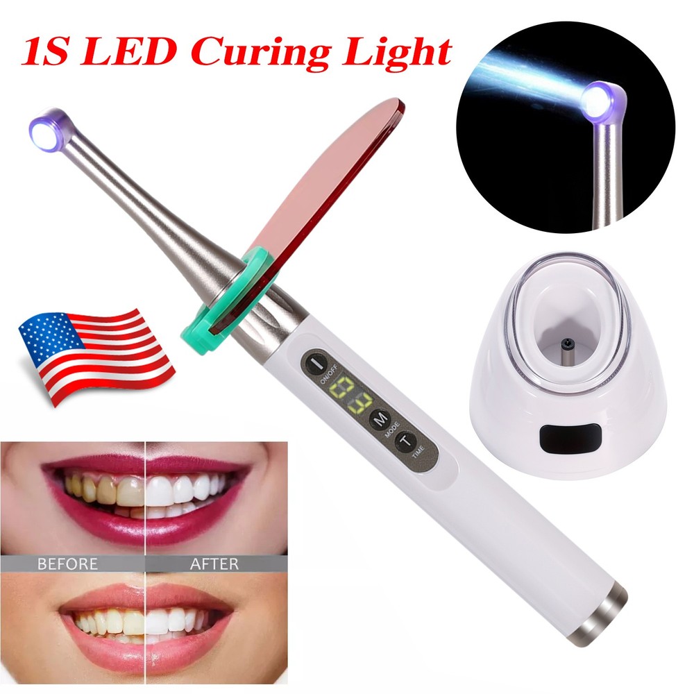 Dental iLED Curing Light Lamp Wireless 1 Second Curing 2500mw/c㎡