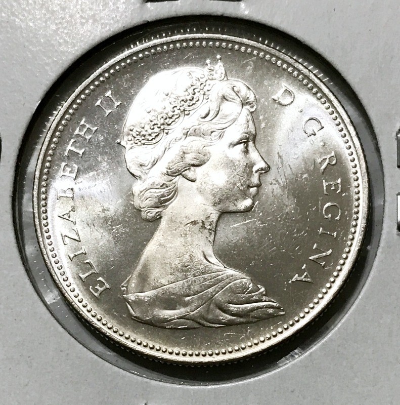 1966 Canada Silver Dollar BU/Prooflike