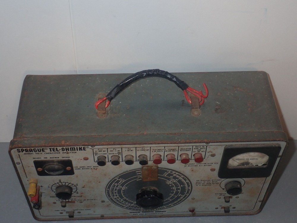 Sprague Tel-Ohmike TO-5 Capacitor Analyzer
