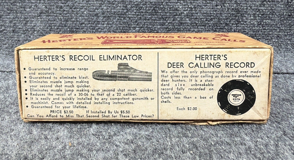 Herter's 903 Deer Master Deer Call Original Box