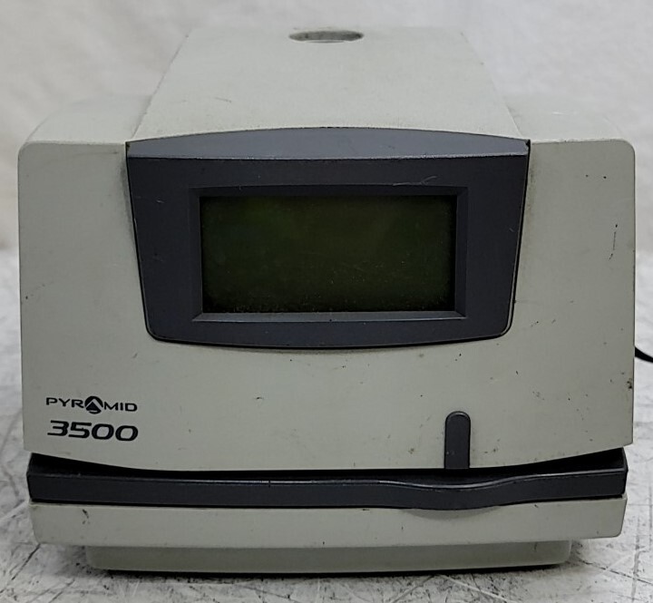 Pyramid 3500 Time Recording Equipment SEE NOTES