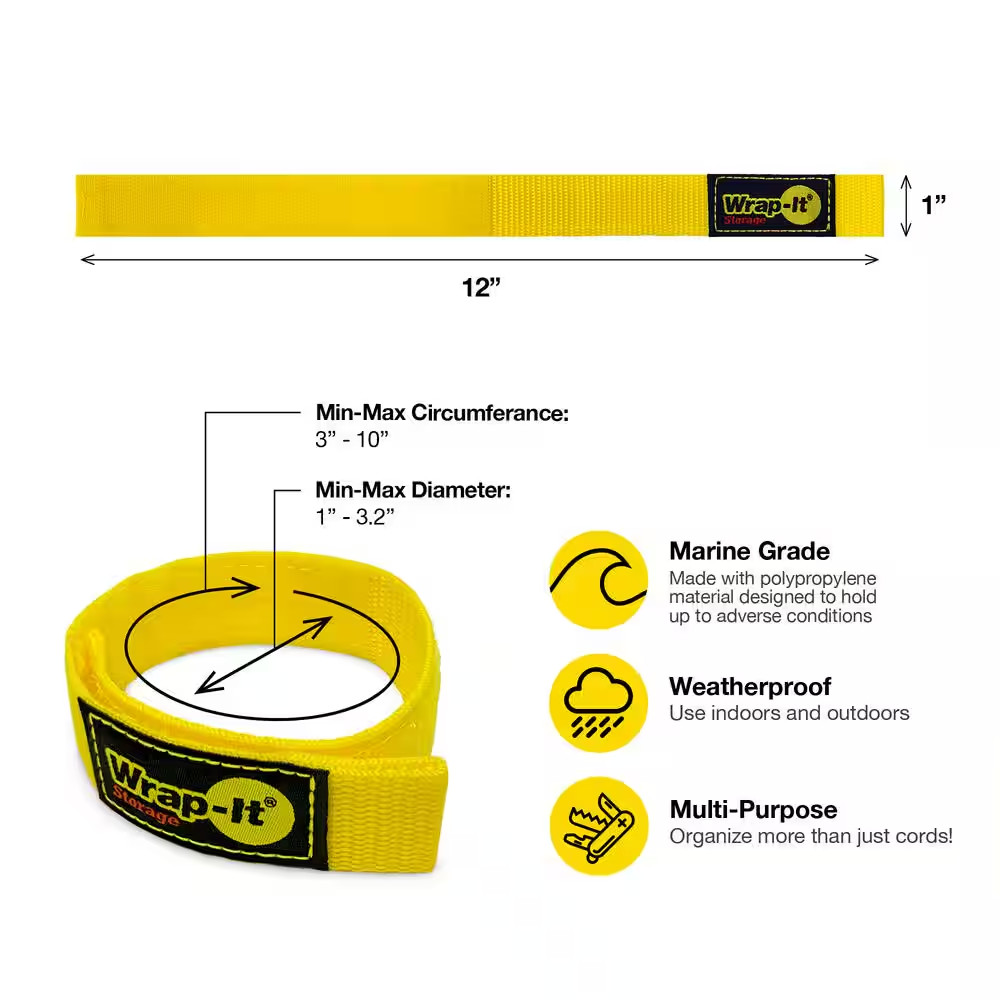 12 In. Quick-Straps (12-Pack)