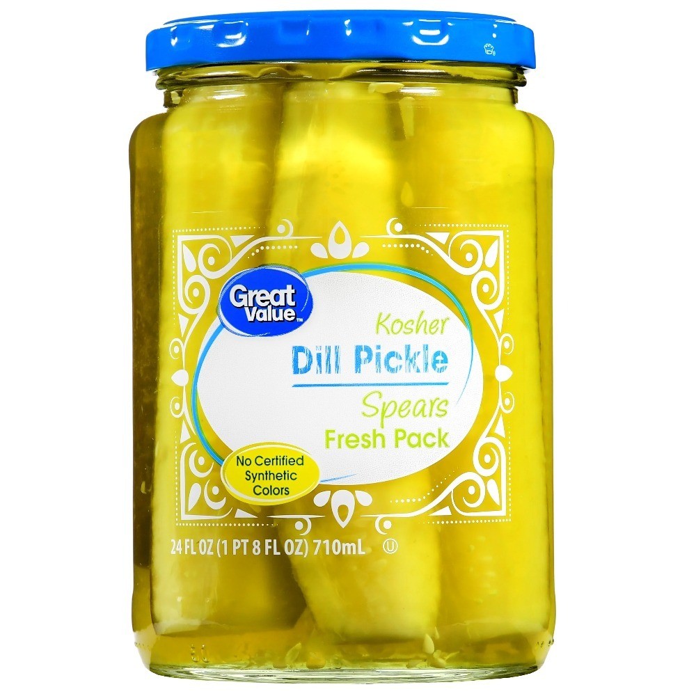Kosher Dill Pickle Spears Fresh Pack 24 fl oz Jar 6 Pack