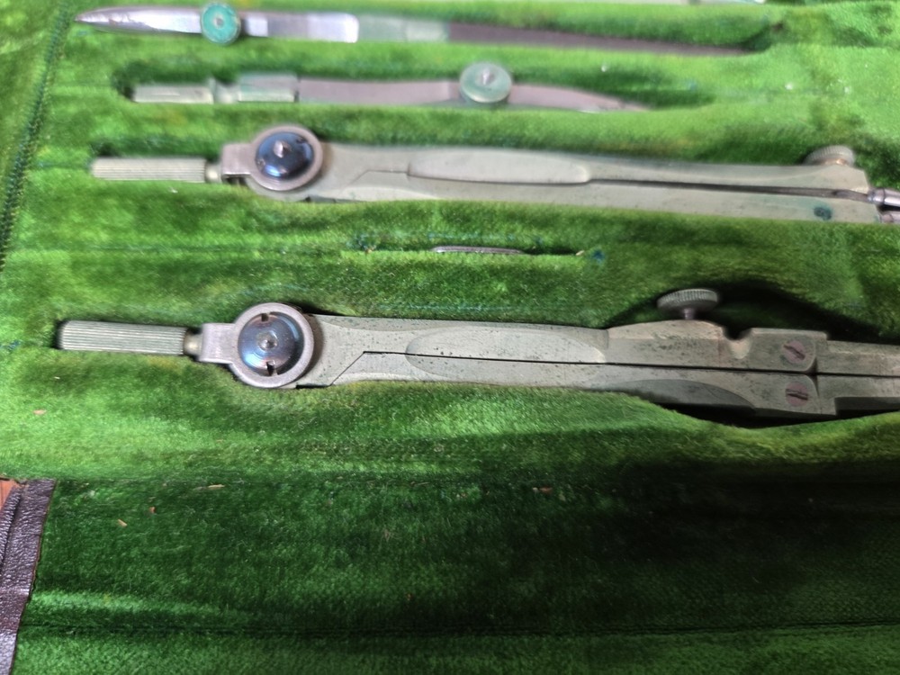 Dietzgen Vintage Drafting Tool Set With Case