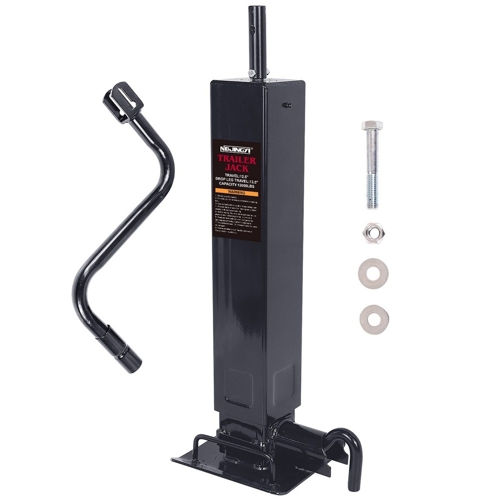 NEW 12000lbs 12.5"Heavy-Duty Trailer Jack Square Weld-on RV Yacht Trailer JY US