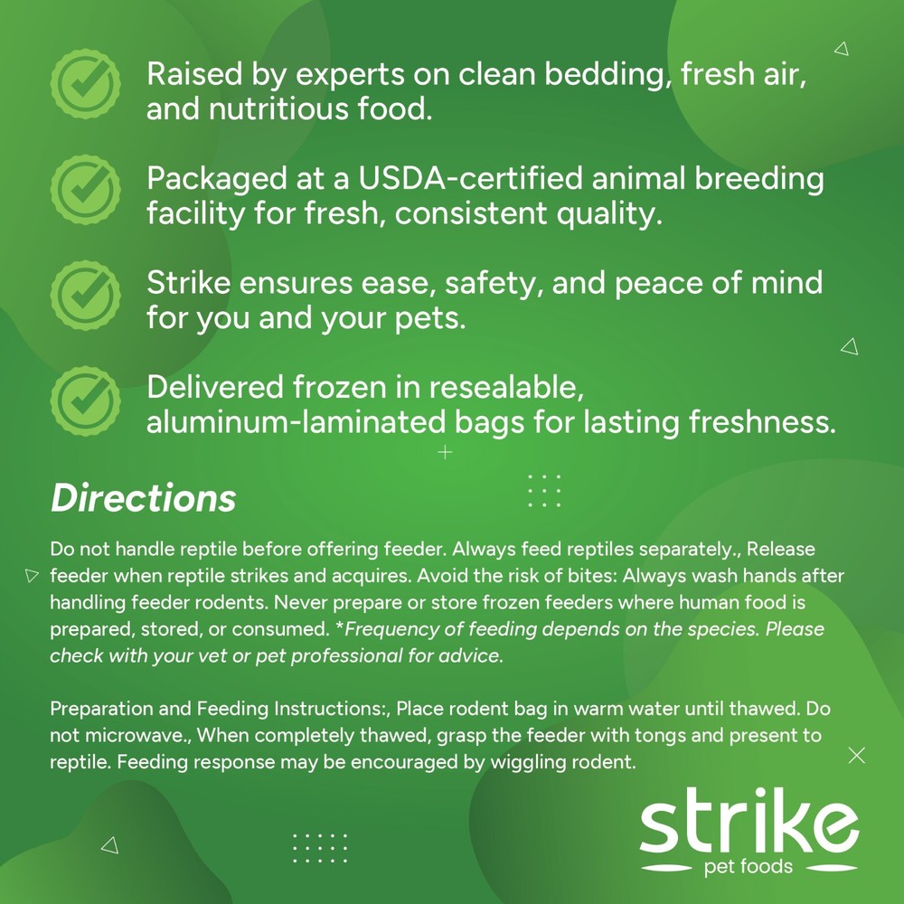 Strike Frozen Mice All Sizes and Quantities- Free S&H! Bundle to Save!