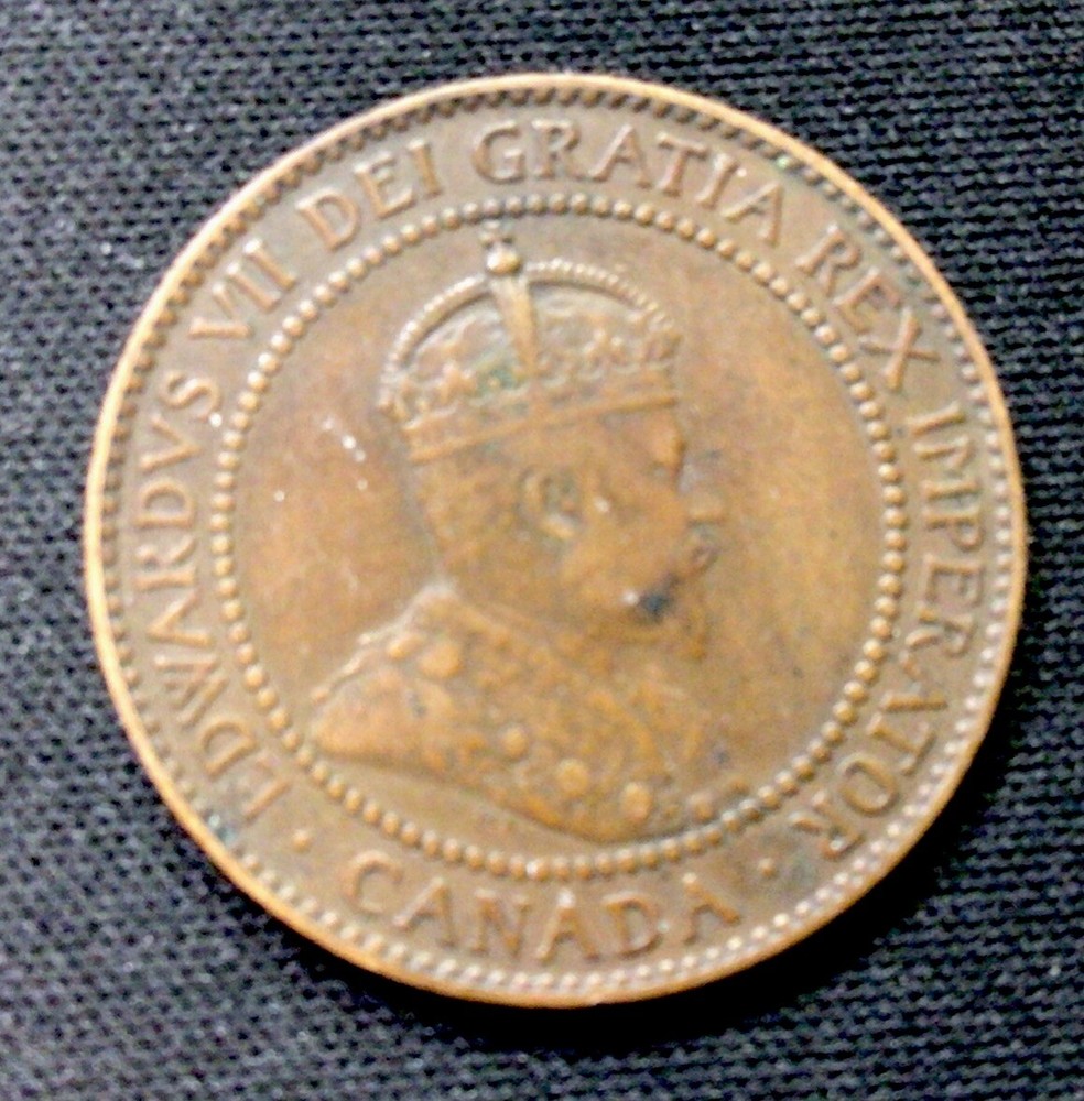 1910 Canadian Cent. ENN Coins