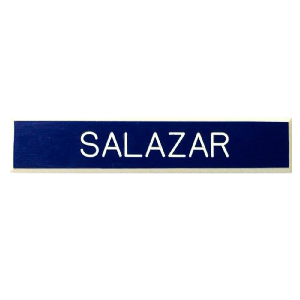 Custom Air Force Blue Name Tag, Regular Post